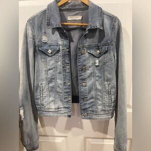 Sweet Jeans Women's Blue Denim Jacket small distressed jeans